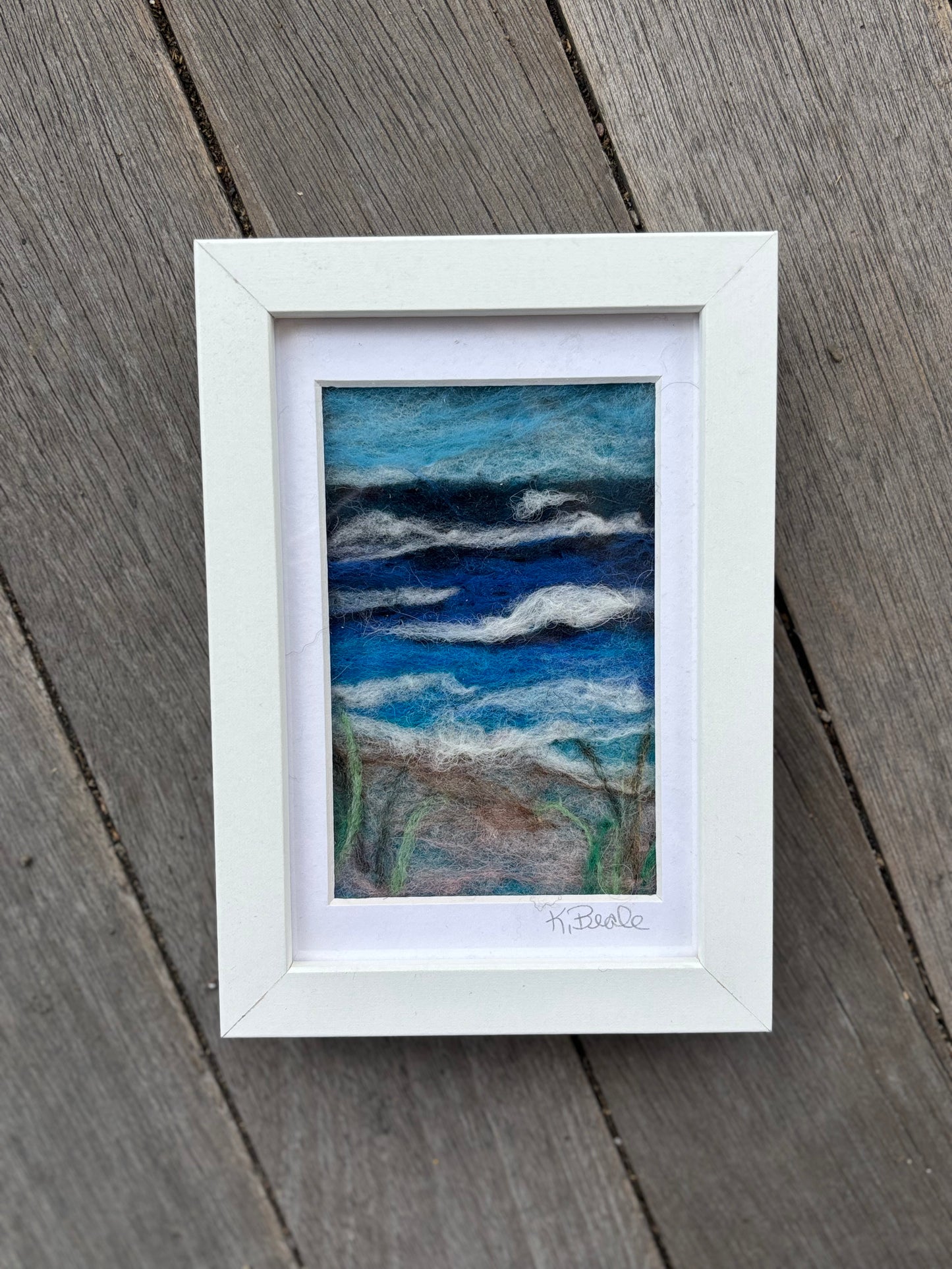 Needle Felting 2D Workshop: Beach Landscape