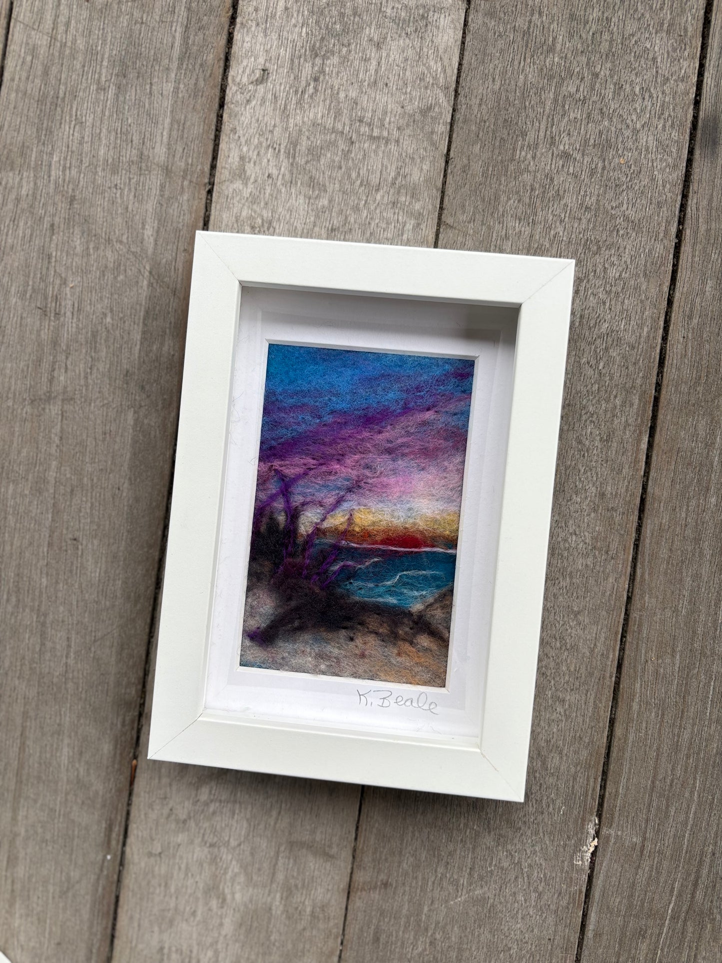 Needle Felting 2D Workshop: Beach Landscape