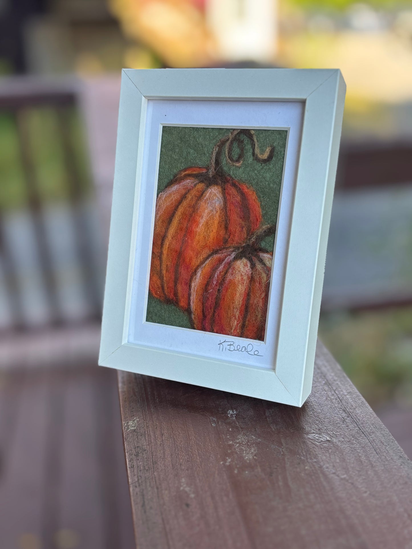 (Needle Felting 2D Workshop: Pumpkins!