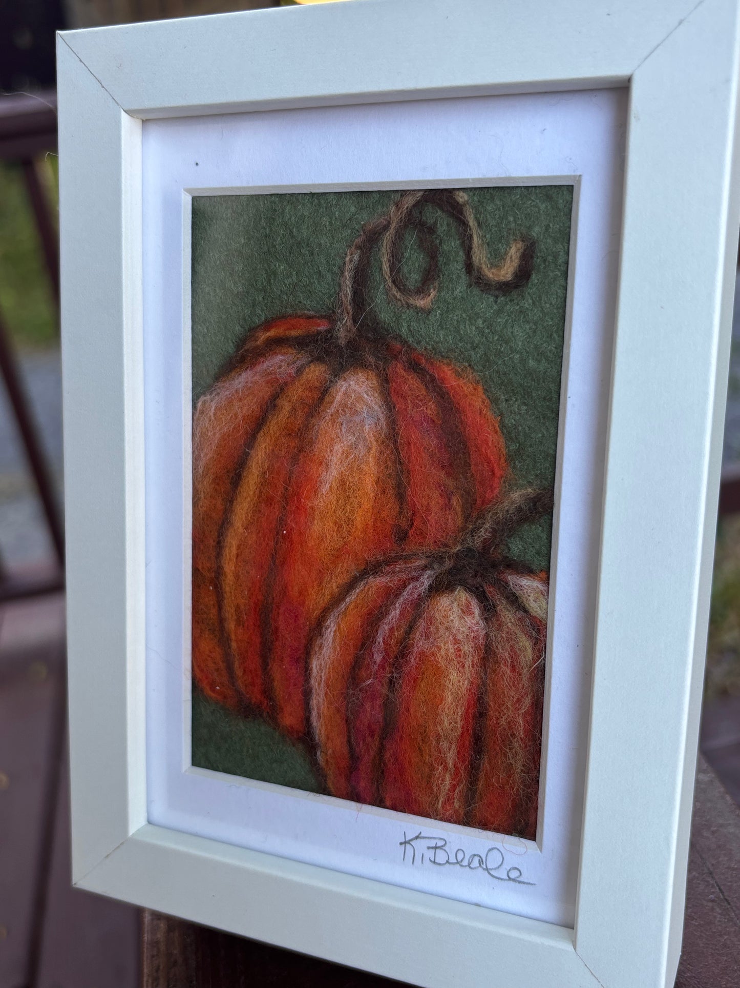(Needle Felting 2D Workshop: Pumpkins!