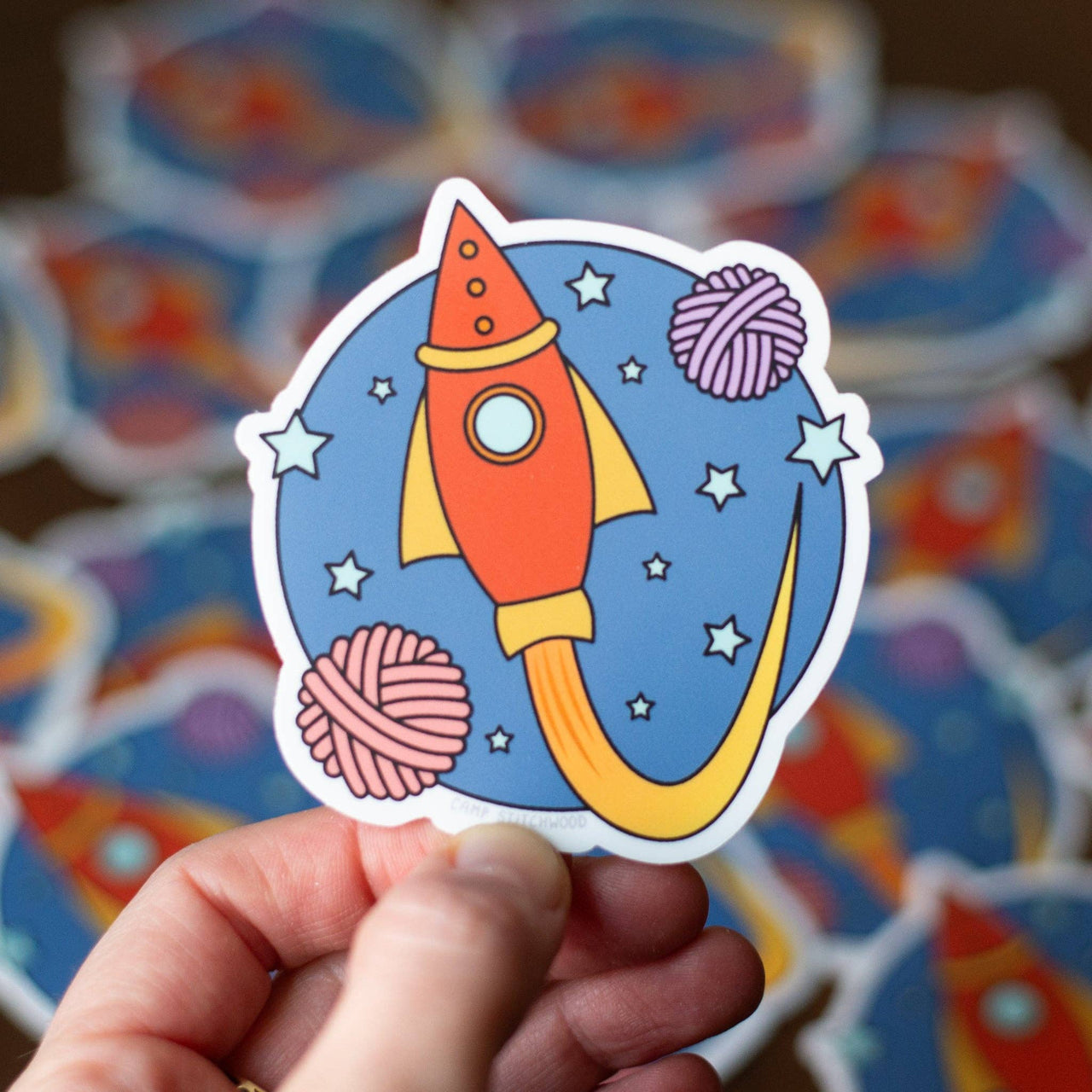 Rocket Ship Sticker