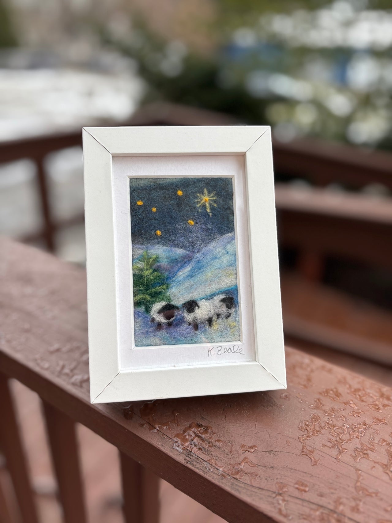 Needle Felting 2D Workshop: Winter Landscape
