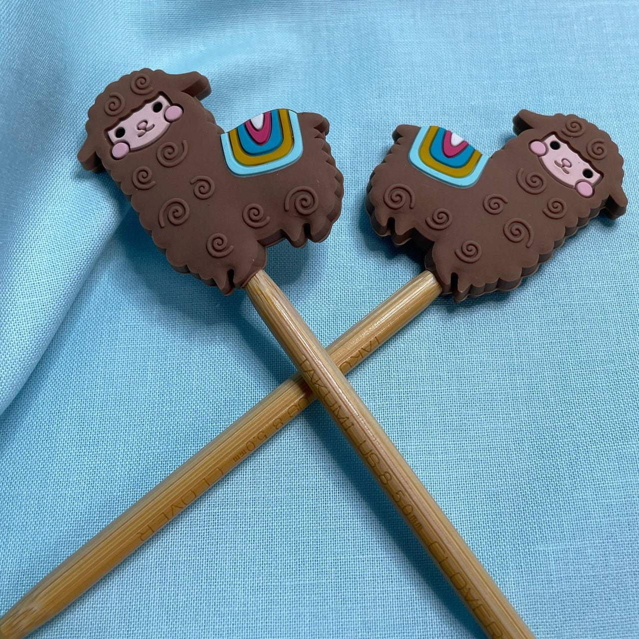 Llama Knitting Needle Point Protectors