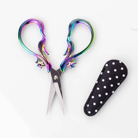 Star dust Rainbow Embroidery Scissors