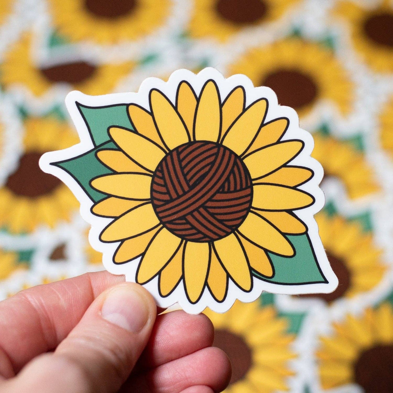 Sunflower Yarn Sticker