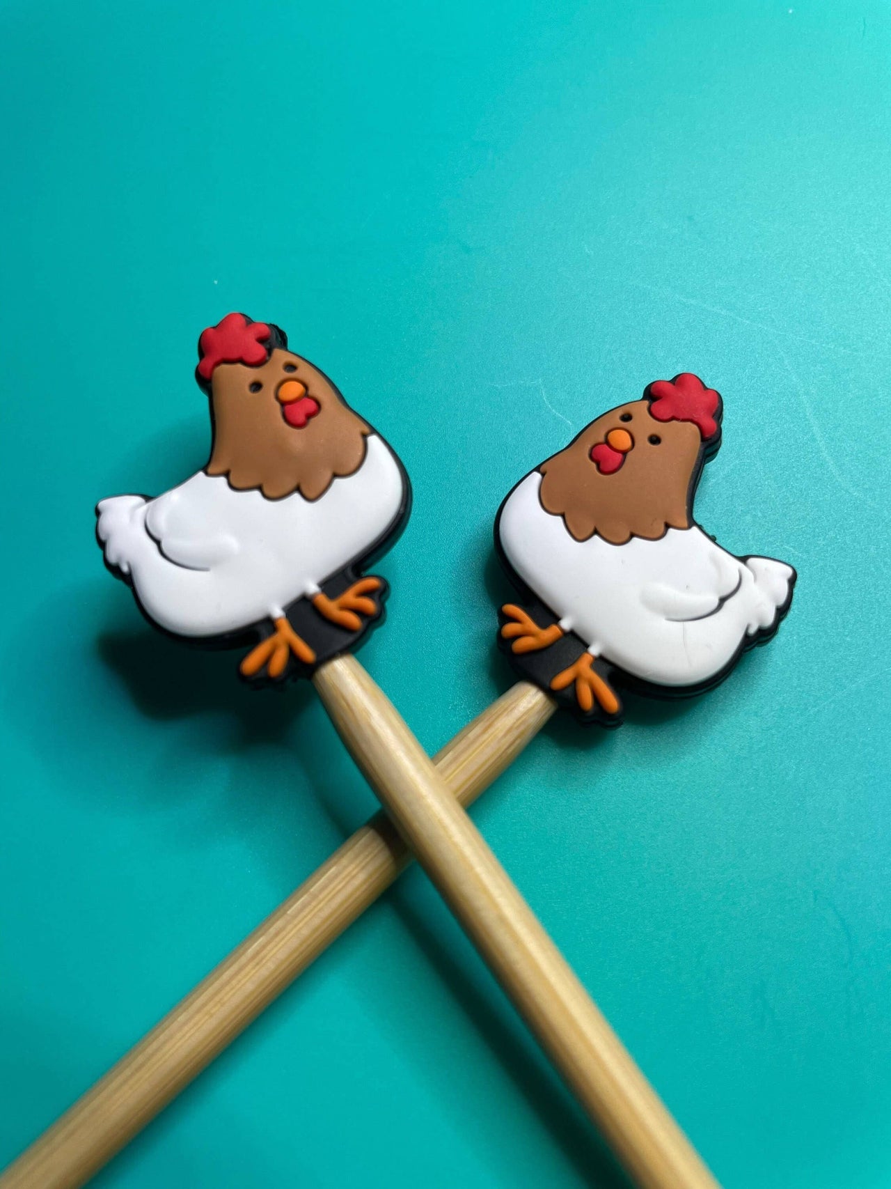 Chicken Knitting Needle Protectors