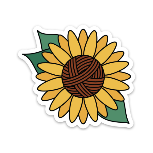 Sunflower Yarn Sticker