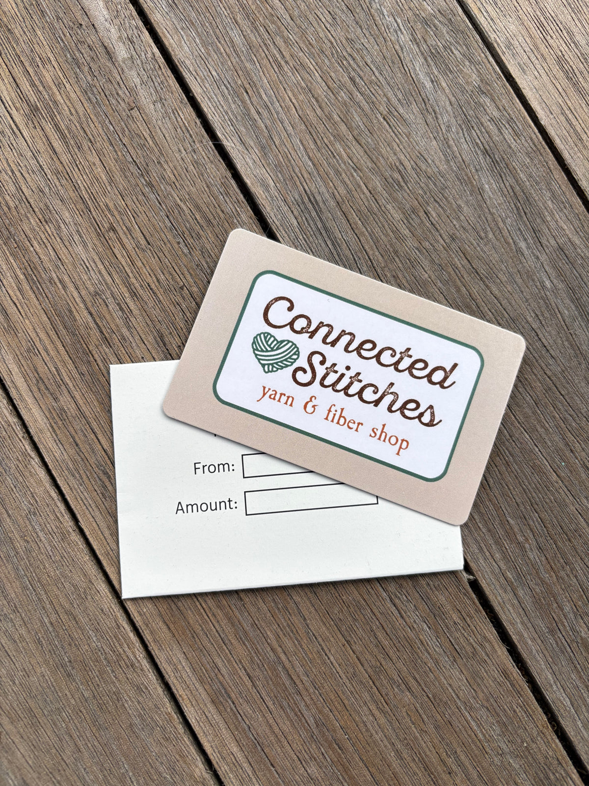 Connected Stitches Yarn & Fiber Shop Gift Card