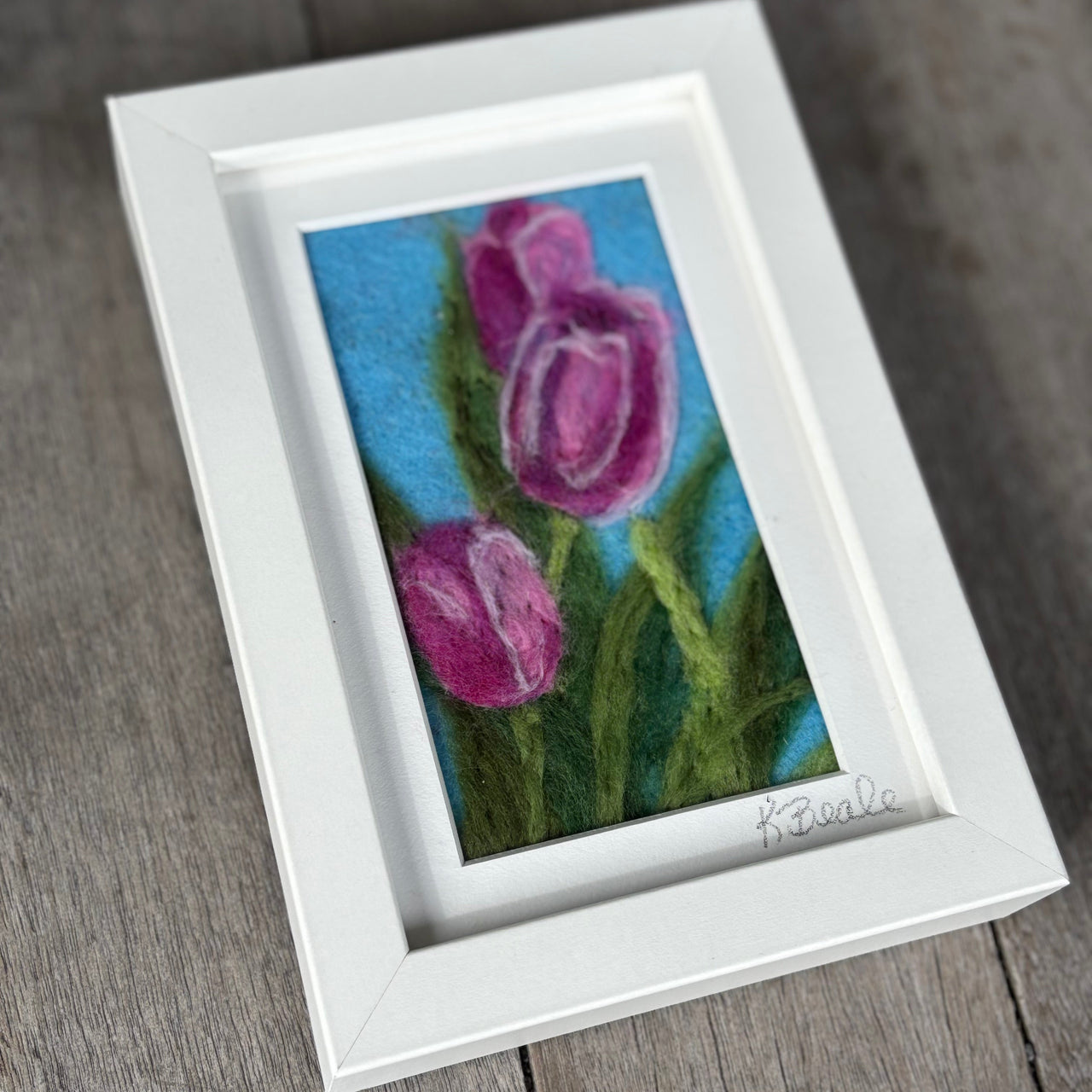 Needle Felting 2D Workshop: Flowers Tulips