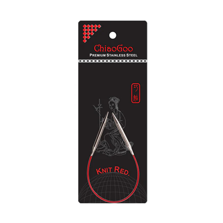 Knit Red 9" Circular Needles