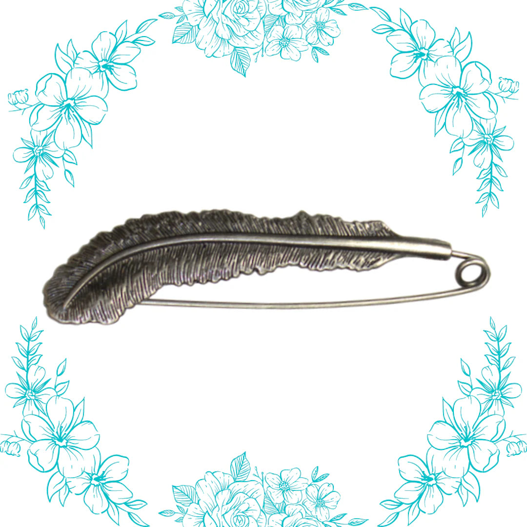 Feather Shawl Pin