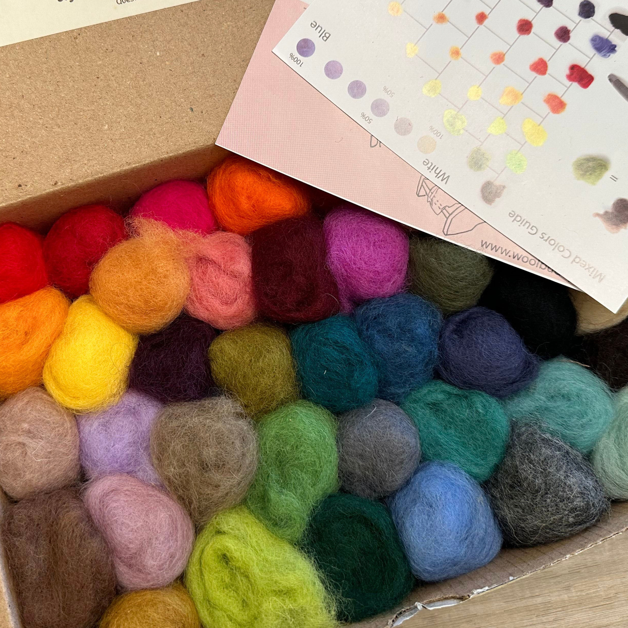 Eco Wool Fiber Collection Kit – 40 Colors
