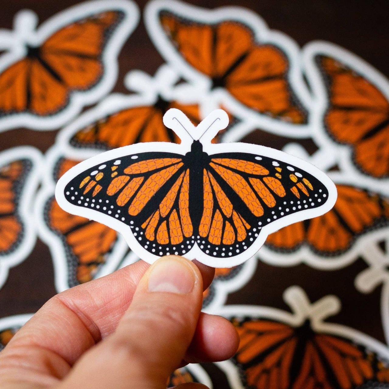 Monarch Butterfly Knitting Sticker