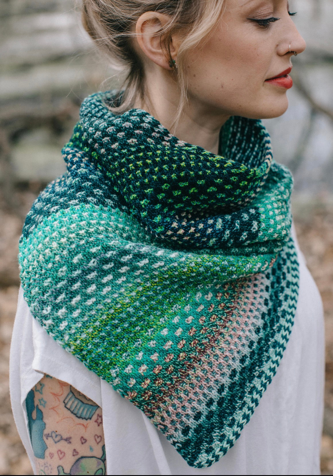 The Shift Cowl: Mosaic Knitting