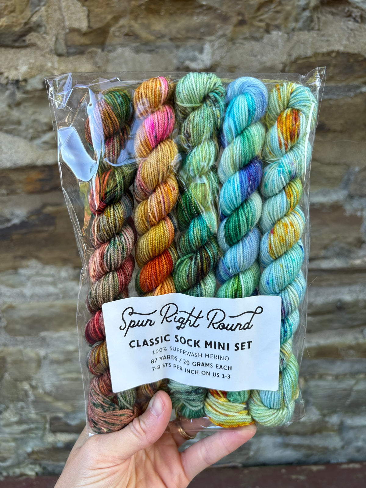 Spun Right Round Custom Color Anniversary Mini Skein Set!