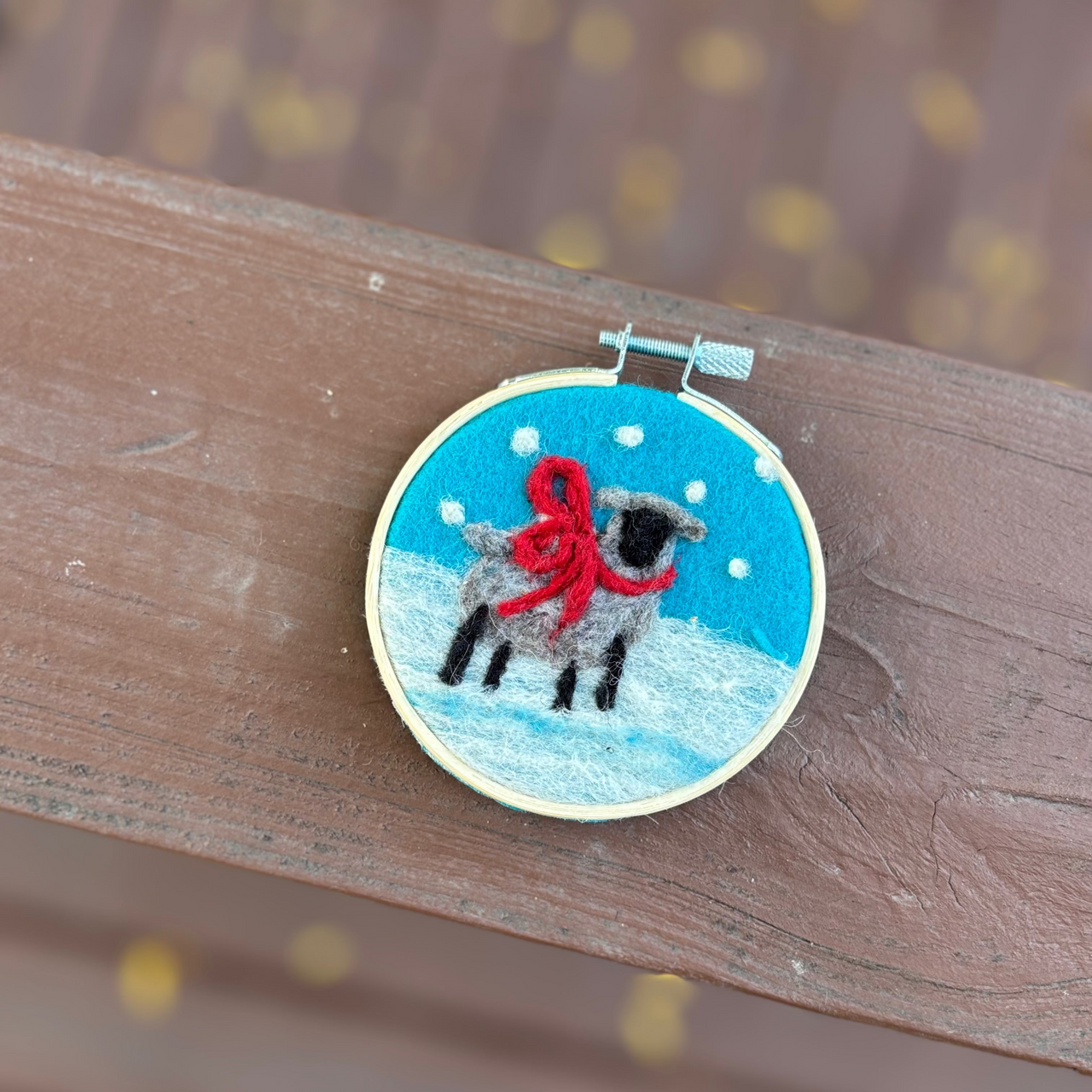 Needle Felting Ornament Workshop: Winter Sheep