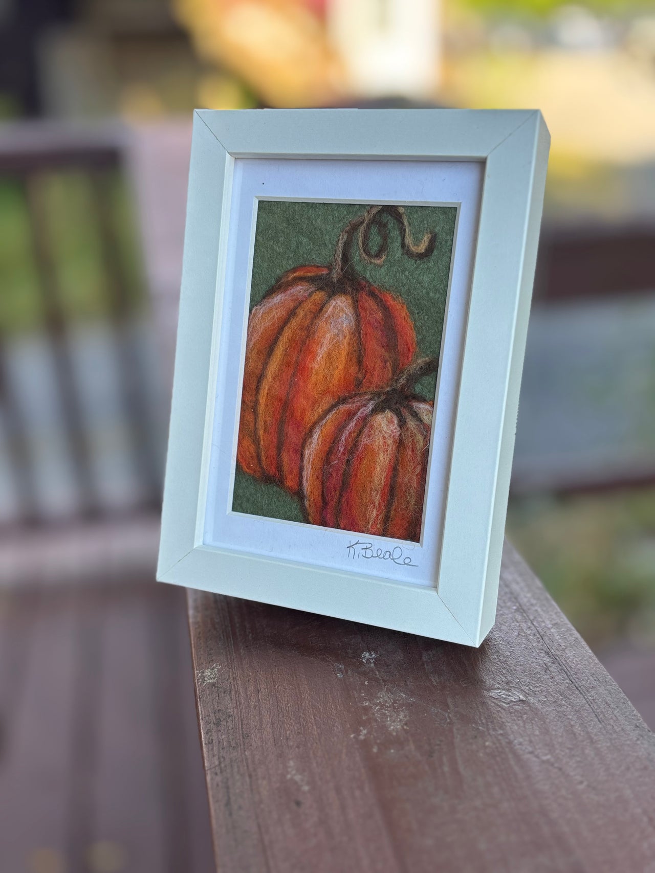 Needle Felting 2D Workshop: Pumpkins!