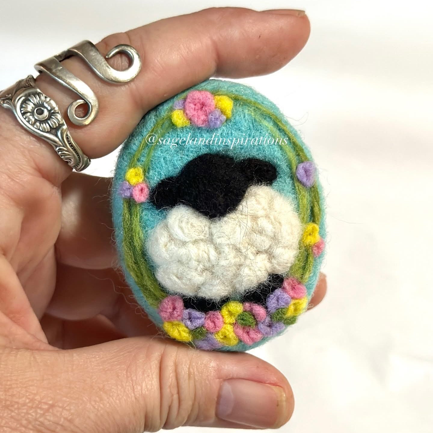 Needle Felt Spring Lamb Brooch Workshop