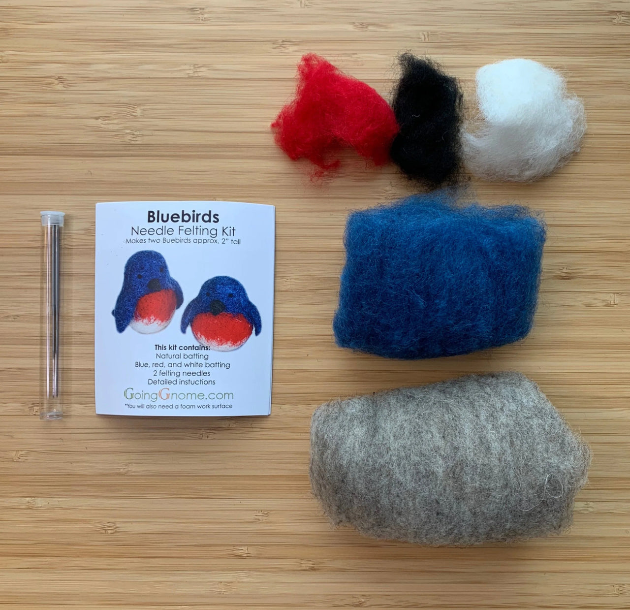 Bluebirds Needle Felting Kit