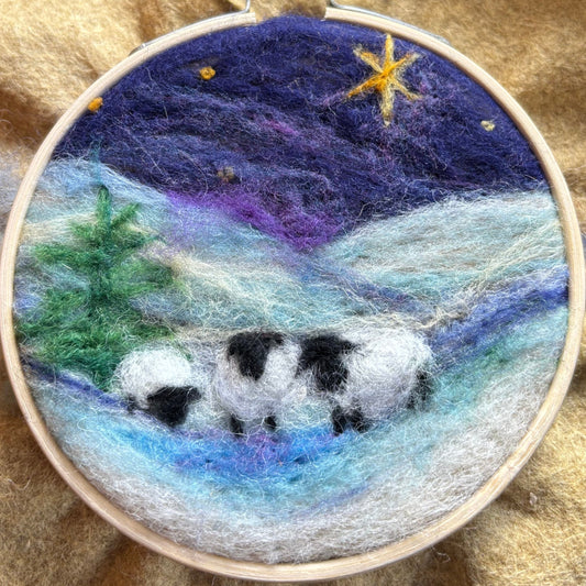 Needle Felting 2D Workshop: Winter Landscape