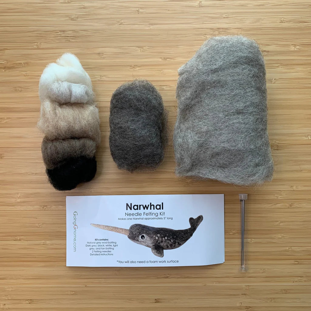 Narwhal Needle Felting Kit