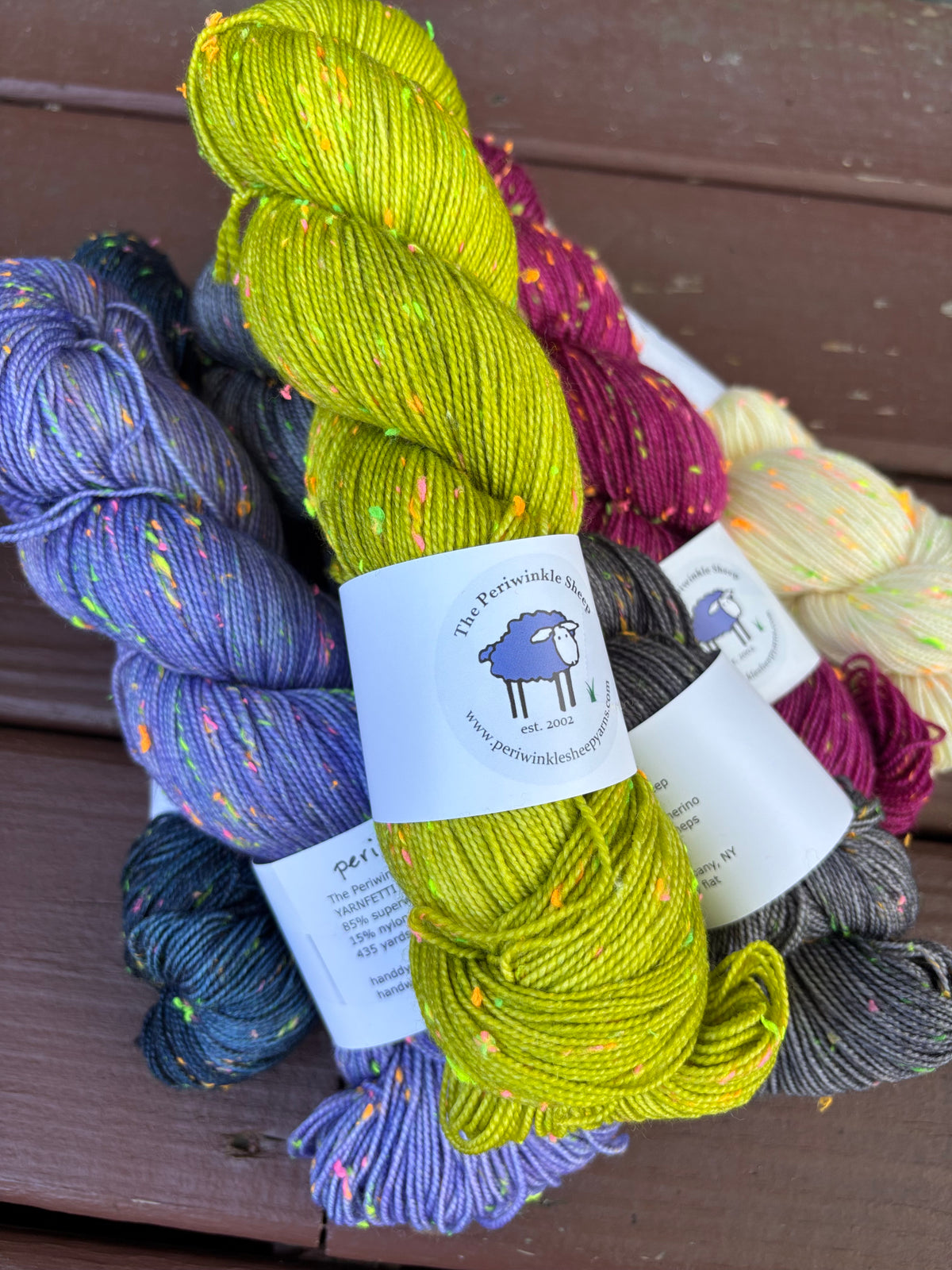 Periwinkle Sheep Yarnfetti Fingering