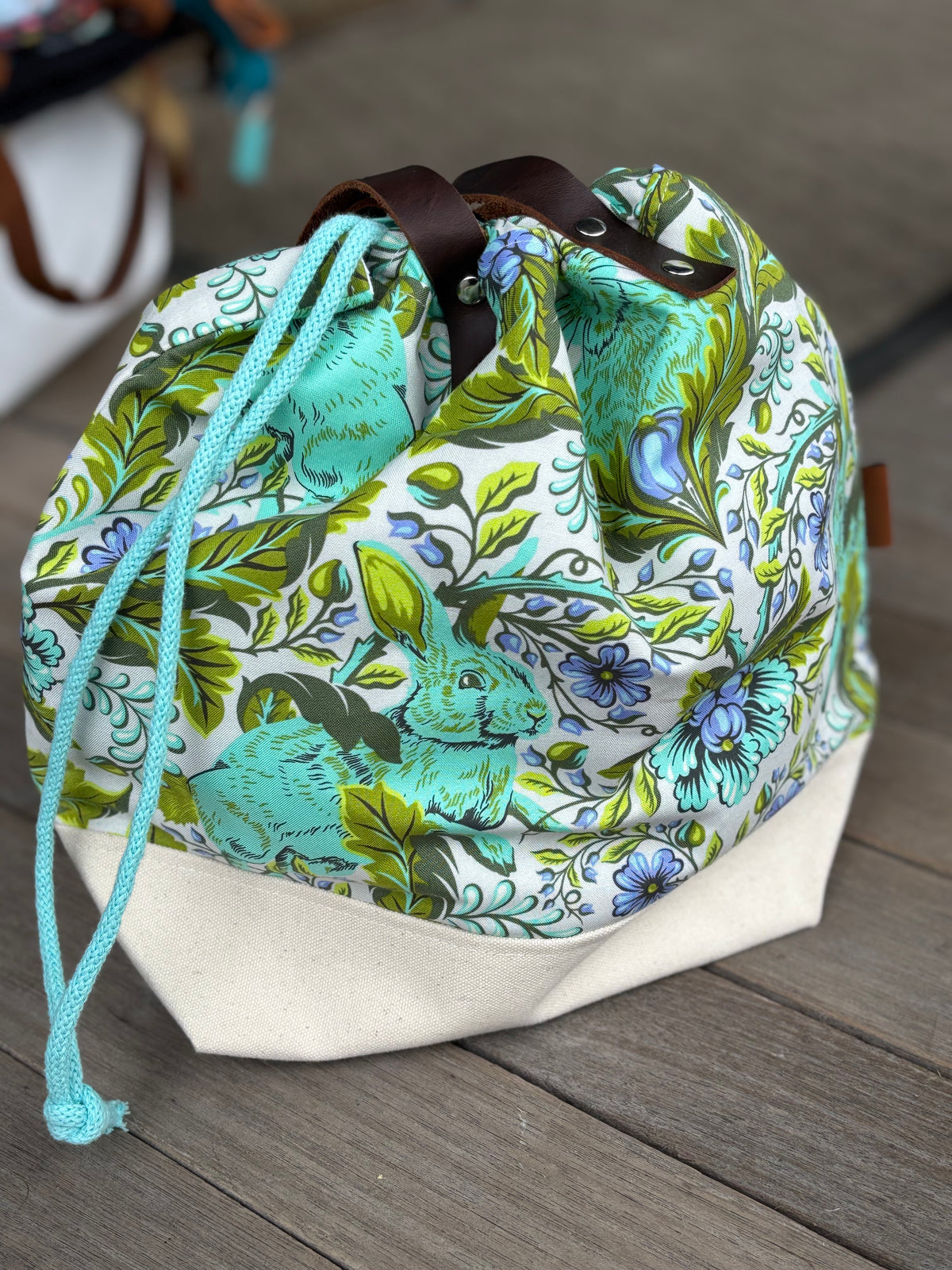 Canvas Bottom Tote Large