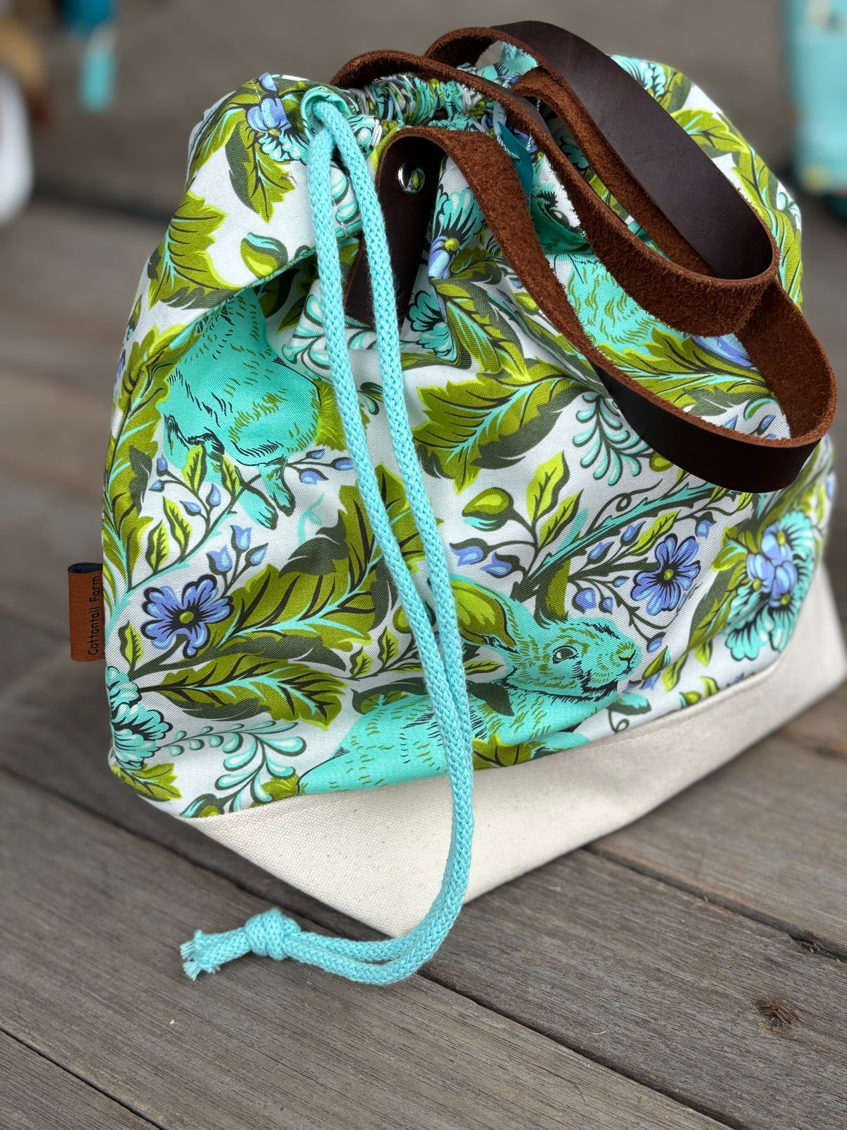 Canvas Bottom Tote Large