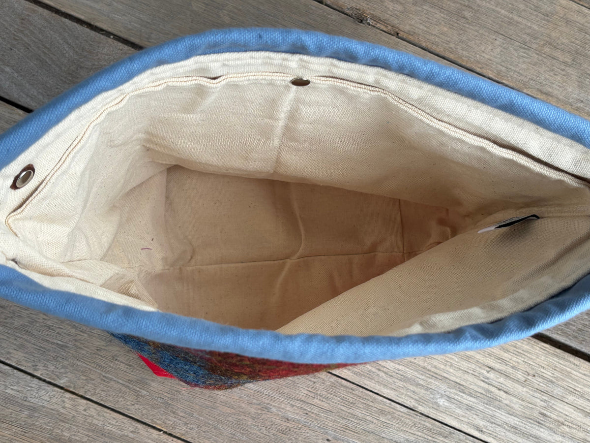 Harris Tweed Medium Drawstring Bag