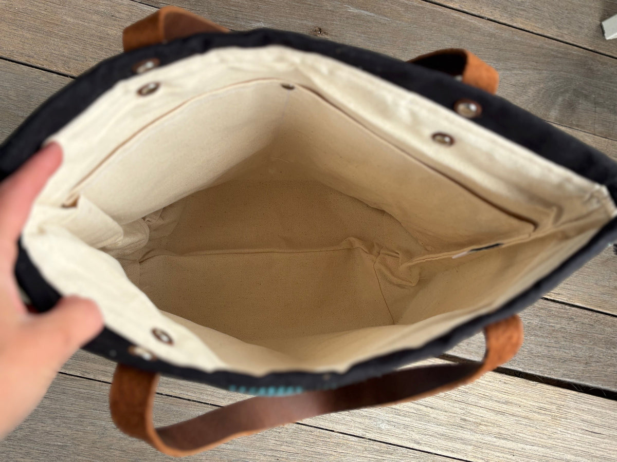 Harris Tweed Large Drawstring Bag