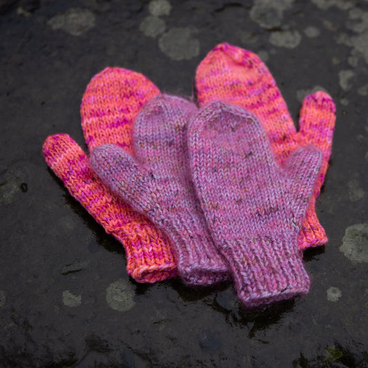 Learn to Knit Mittens with Optional Thrums