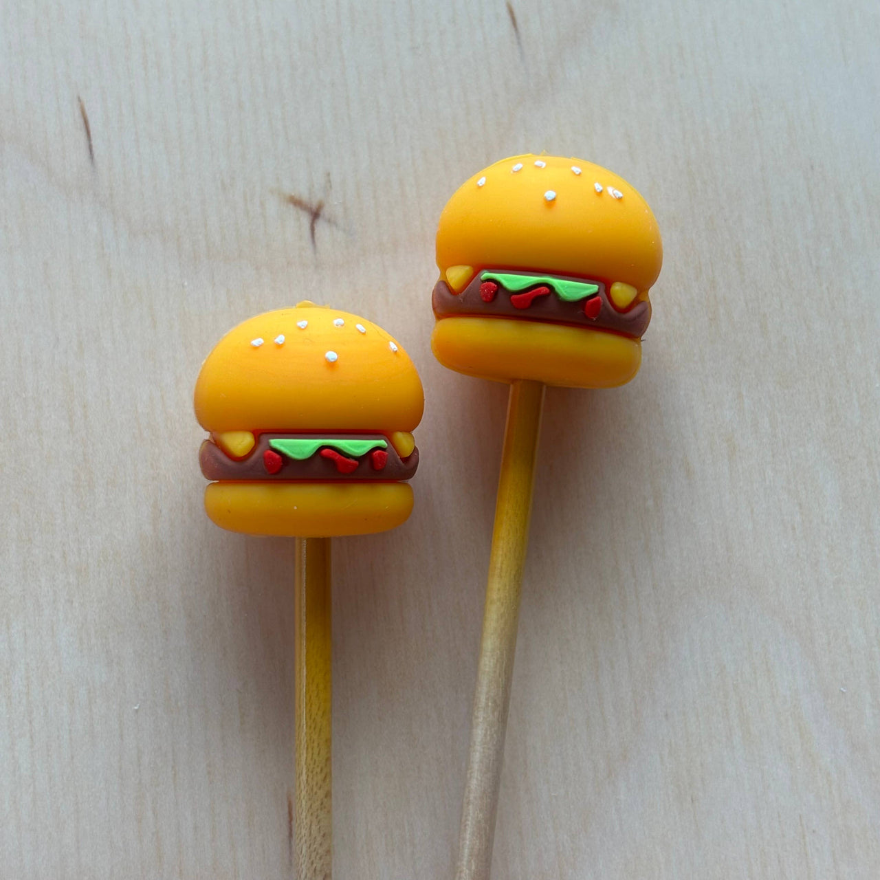 Knitting Needle Point Protectors - Hamburger