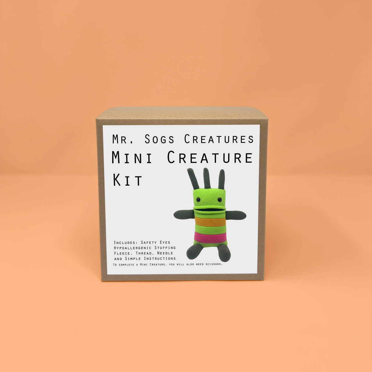 Mini Creature DIY Plush Sewing Kit - Green
