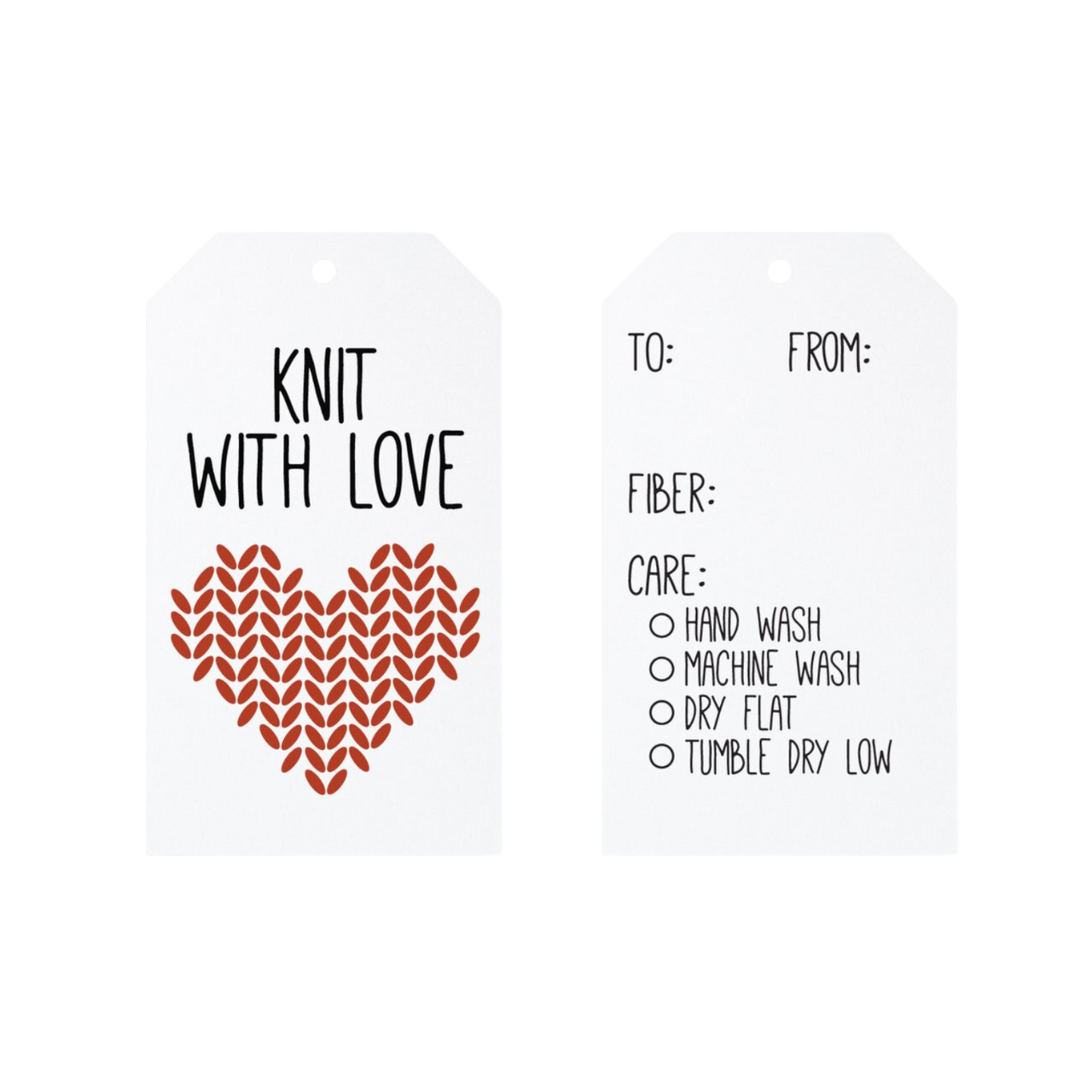 Knit with Love Gift Tags