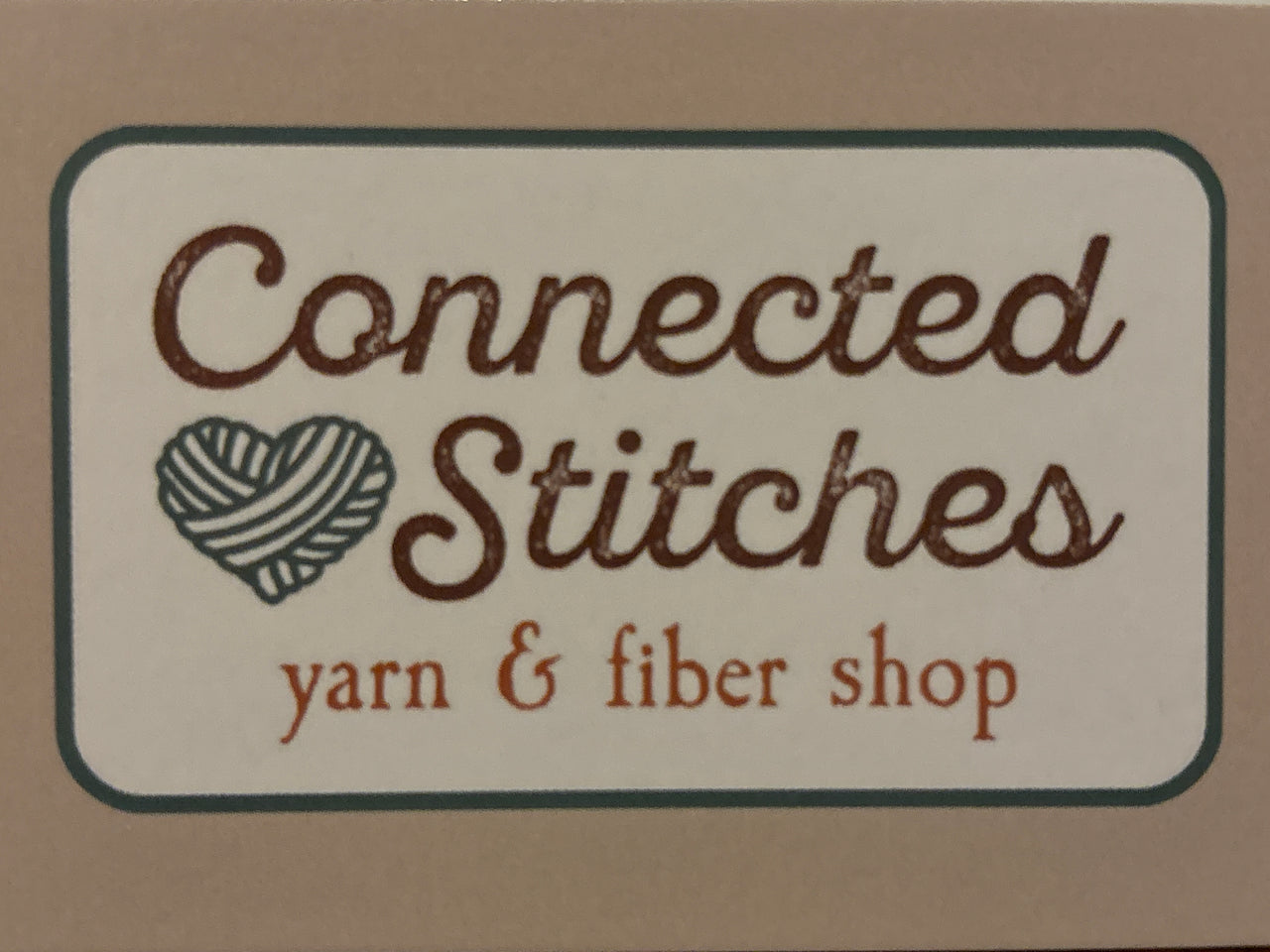 Connected Stitches Yarn & Fiber Shop Gift Card