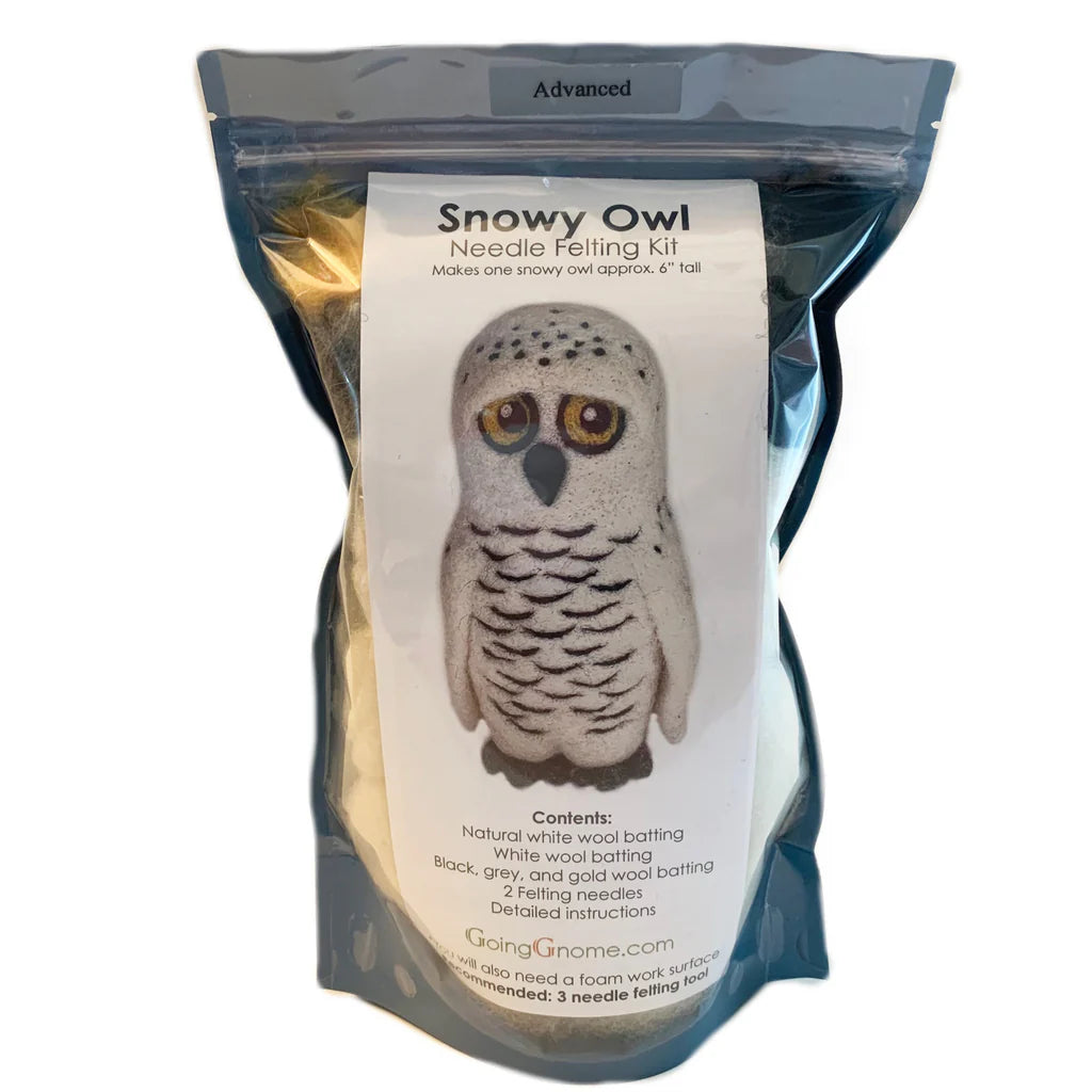 Snowy Owl Needle Felting Kit